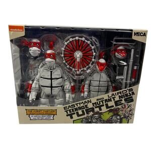 NECA TMNT Eastman Lairds Teenage Mutant Ninja Black & White First Turtles 2-Pack